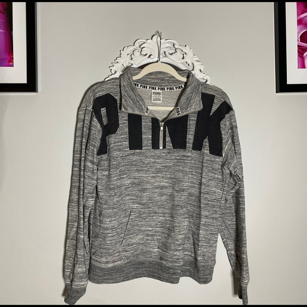 VS pink half zip sweatshirt♥️